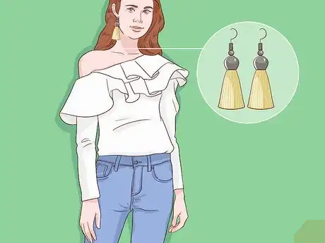 Image titled Wear Drop Earrings Step 4