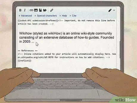 Image titled Promote Yourself on Wikipedia Step 7