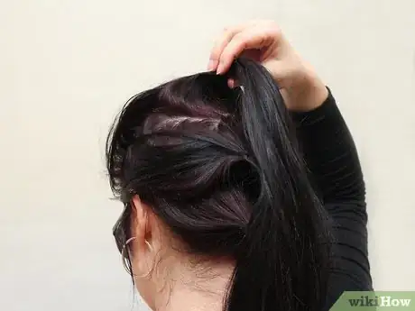 Image titled Do a Bun Mohawk Step 3