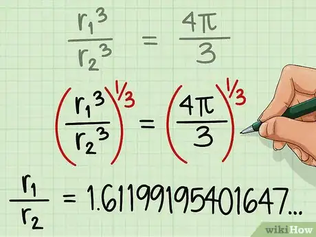Image titled Determine a Cube and Sphere of Equal Volume Step 3