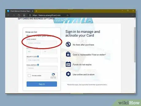 Image titled Check an American Express Gift Card Step 2
