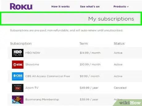 Image titled Cancel Showtime on a Roku Step 4