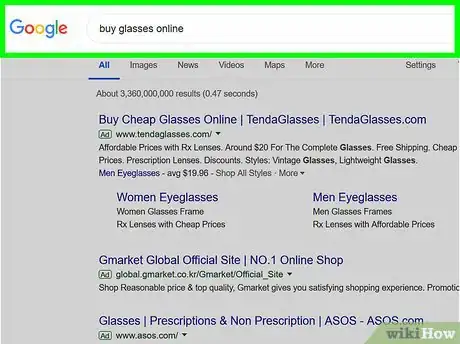 Image titled Buy Eyeglasses Online Step 1