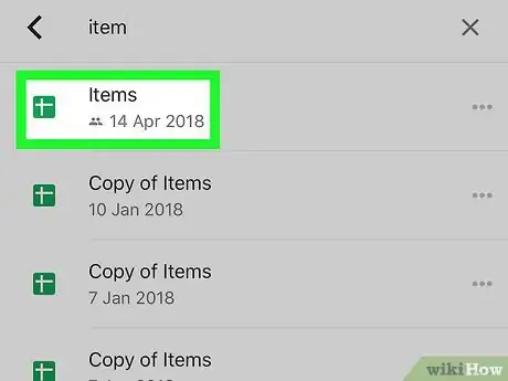 Image titled Search in Google Sheets on iPhone or iPad Step 13