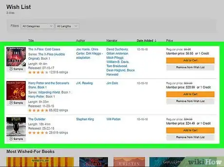 Image titled Access Your Audible Wishlist on PC or Mac Step 5