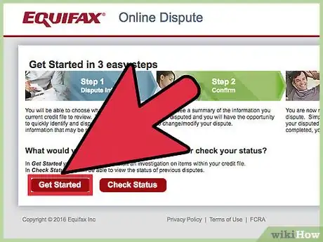 Image titled Dispute an Equifax Credit Report Online Step 2
