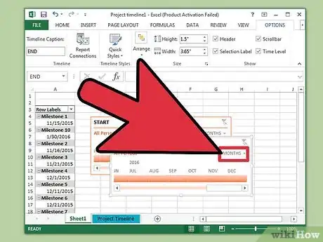 Image titled Create a Timeline in Excel Step 12