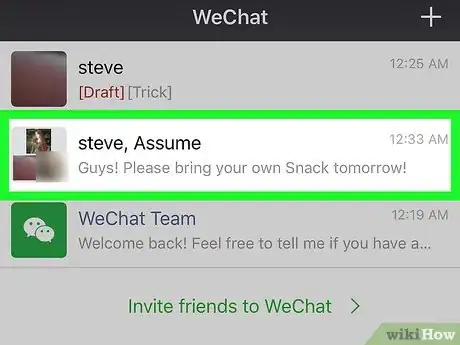 Image titled Forward Wechat Messages on an iPhone or iPad Step 3