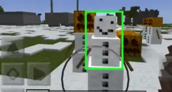 Reveal the Face of a Snow Golem in Minecraft