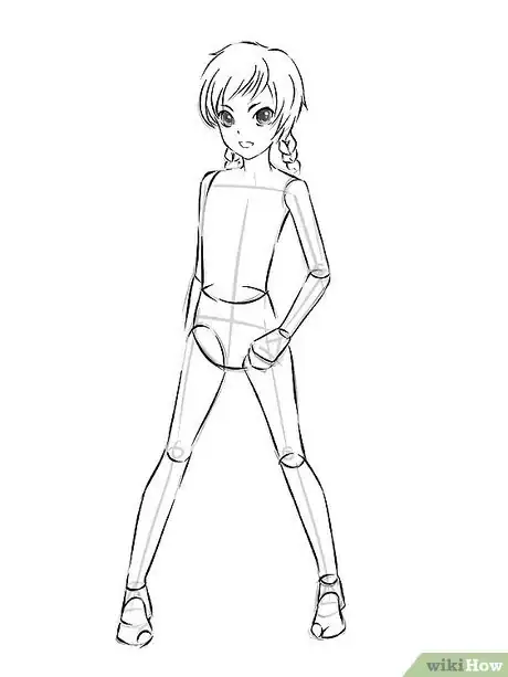 Image titled 01 Draw a normal girl Step 01