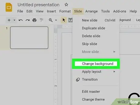 Image titled Change the Background on a Google Presentation Step 6