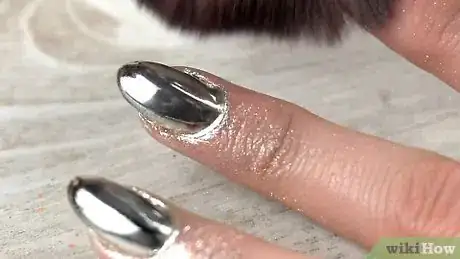 Image titled Do a Manicure with Sharpie and Mirror Powder Step 10