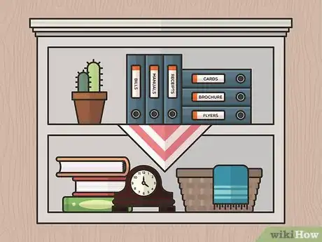 Image titled Organize Binders on a Shelf Step 6