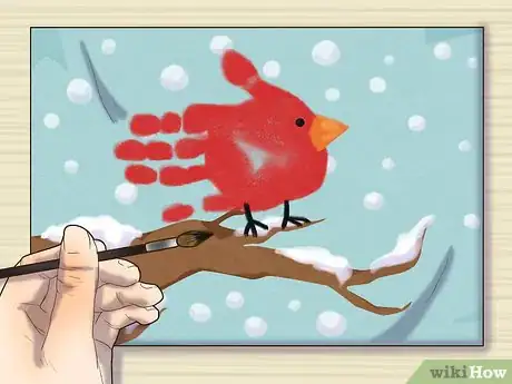 Image titled Make Handprint Cardinals Step 7