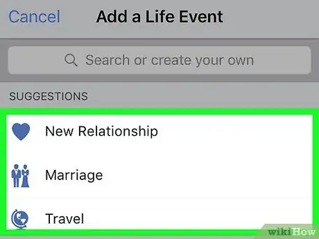 Image titled Add Life Events on Facebook Step 5
