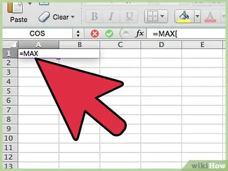 Image titled Use the MAX, MIN and AVERAGE Functions in Excel 2013 Step 2