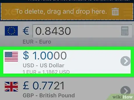 Image titled Use the XE Currency App Step 8