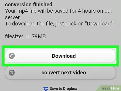 Image titled Download Videos from YouTube Using Opera Mini Web Browser (Mobile) Step 15