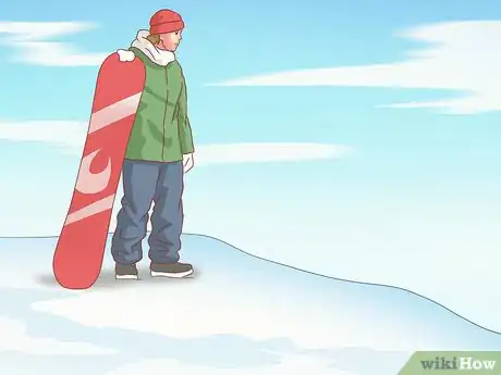 Image titled Ollie on a Snowboard Step 1