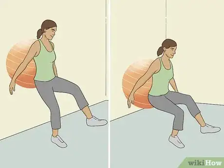 Image titled Do an Exercise Ball Squat Step 8.jpeg