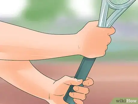 Image titled Hit a Tweener in Tennis Step 12