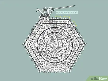 Image titled Crochet a Hexagon Step 09