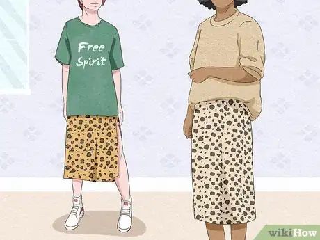 Image titled Style a Leopard Midi Skirt Step 4