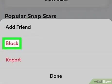Image titled Block Someone on Snapchat Step 4