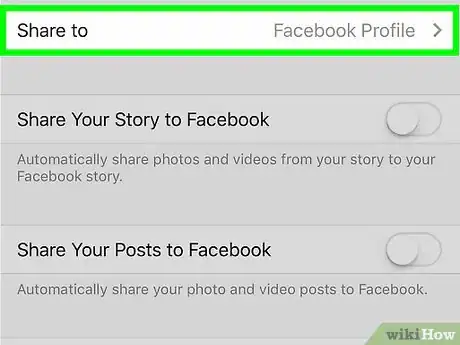 Image titled Connect Instagram to Facebook Step 7