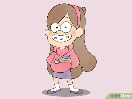 Image titled Draw Mabel Pines from Gravity Falls Step 7