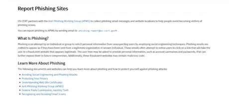 Image titled Report Phishing Sites CISA.png