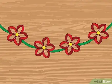 Image titled Make a Poinsettia Garland Step 20