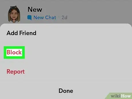 Image titled Block Someone on Snapchat Step 8