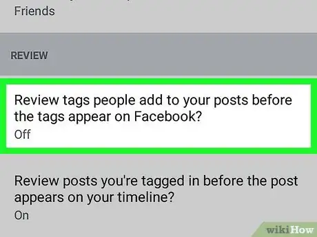Image titled Block Facebook Tags on Android Step 5