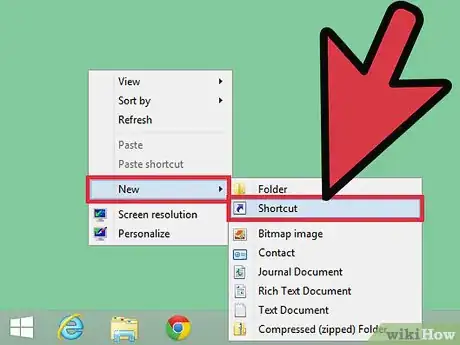 Image titled Create a Shortcut on Windows 8 Step 2
