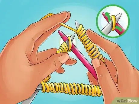 Image titled Knit With Double Pointed Needles Step 8