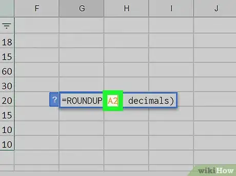 Image titled Round Up on Google Sheets on PC or Mac Step 5