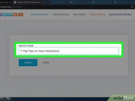 Image titled Create a Casting Call on Casting Call Club Step 4
