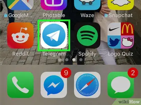 Image titled Add Telegram Channels on iPhone or iPad Step 1