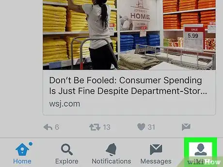 Image titled Change Your Email on Twitter on iPhone or iPad Step 2