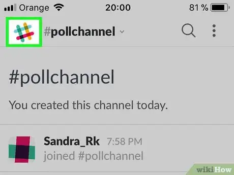 Image titled Create a Poll on Slack on iPhone or iPad Step 2