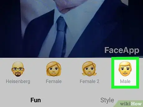 Image titled Add Hair on Faceapp on Android Step 4
