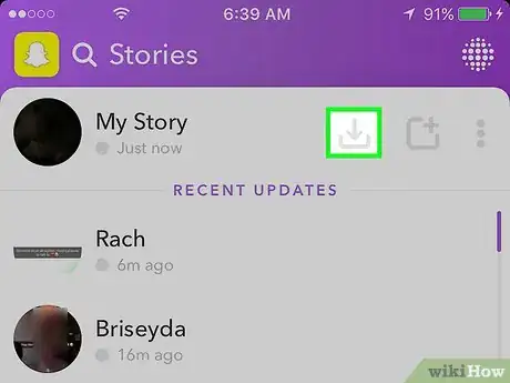 Image titled Save Stories on Snapchat Step 9