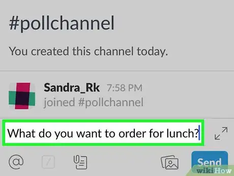 Image titled Create a Poll on Slack on iPhone or iPad Step 4