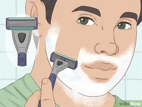 Image titled Shave with a Five Blade Razor Step 1