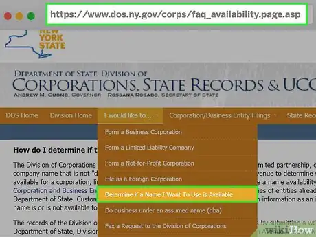 Image titled Change the Name of an LLC Step 1