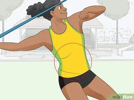 Image titled Train Your Core for Javelin Step 3