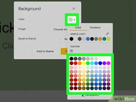 Image titled Change the Background on a Google Presentation Step 7