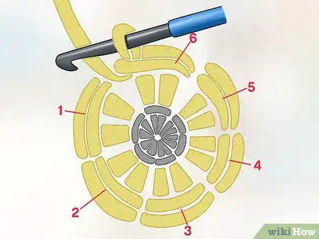 Image titled Crochet Pansy Flowers Step 2