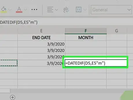 Image titled Count Months in Excel Step 3